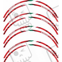 DUCATI CORSE Aufkleber für Motorradfelgen (Kompatibles Produkt)