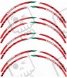 DUCATI CORSE autocollant pour jantes (Produit compatible)