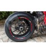 DUCATI CORSE Aufkleber für Motorradfelgen (Kompatibles Produkt)