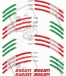 DUCATI CORSE STICKERS LLANTAS MOTO (Producto compatible)