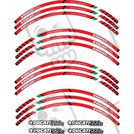 Ducati 999s Racing adesivi per cerchioni (Prodotto compatibile)