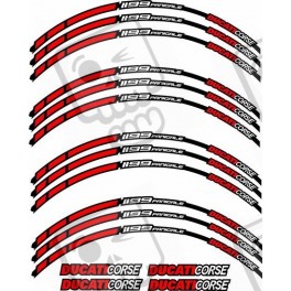 Ducati 1199 Panigale Corse adesivi per cerchioni (Prodotto compatibile)