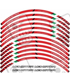 Ducati Monster Aufkleber für Motorradfelgen (Kompatibles Produkt)
