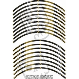 Triumph Daytona 675R STICKERS LLANTAS MOTO (Producto compatible)