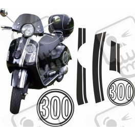 Vespa GTS Super 300 Aufkleber (Kompatibles Produkt)