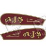 A.J.S Fuel Tank Stripes AUFKLEBER (Kompatibles Produkt)