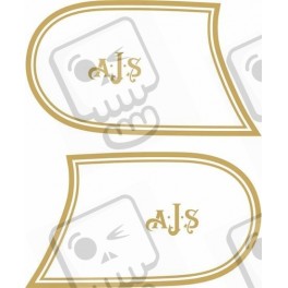 A.J.S Fuel Tank Stripes AUTOCOLLANT (Produit compatible)