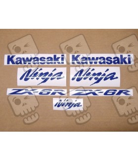 KAWASAKI ZX-6R STICKER royal blue (Compatible Product)