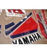 YAMAHA FZR 1000 GENESIS year 1987 WHITE/RED AUTOCOLLANT (Produit compatible)