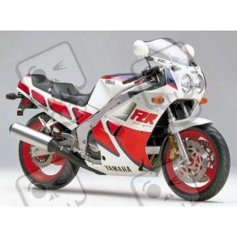 YAMAHA FZR 1000 GENESIS year 1987 WHITE/RED AUTOCOLLANT (Produit compatible)