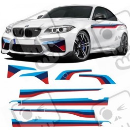 BMW M2 F87 M Performance Stripes ADESIVOS (Produto compatível)