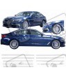BMW 5 Series G30 / G31 Alpina B5 / D5 Stripes ADESIVI (Prodotto compatibile)