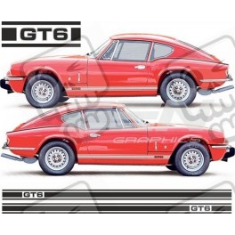 Triumph MK1 GT6 side Stripes AUTOCOLLANT (Produit compatible)