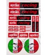 Aprilia medium Decal set 16x26 cm Laminated
