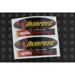 AKRAPOVIC aprilia exhaust decals stickers 2 pcs HEAT PROOF! 