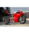 DUCATI CORSE Panigale 1199 899 side fairings stickers 38 cm. white black