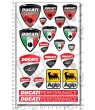 DUCATI medium Decal set 16x26 cm Laminated