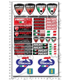 DUCATI Termignoni medium Decal set 16x26 cm Laminated