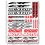 STICKERS Honda CRF motocross Sponsors Large Decal set 24x32 cm Laminated (Compatible Product)
