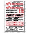 Honda CRF new logo motocross medium Decal set 16x26 cm Laminated