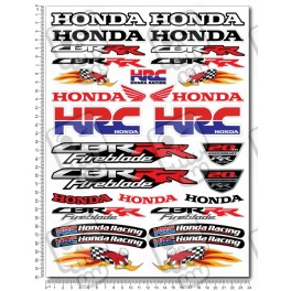 HONDA CBR RR Woody Large fairing Decal set 24x32 cm 600RR 1000RR Laminated