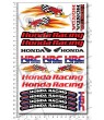Honda Woody HRC medium Decal set 16x26 cm Laminated fairing stickers