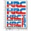 HRC Repsol small Decal set 12x16 cm Laminated (Compatible Product)