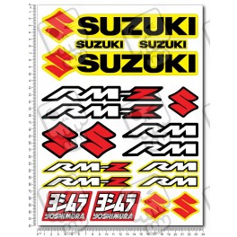 Suzuki RM RM-Z Large Decal set 24x32 cm Laminated