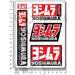 Yoshimura small Decal set 12x16 cm Laminated