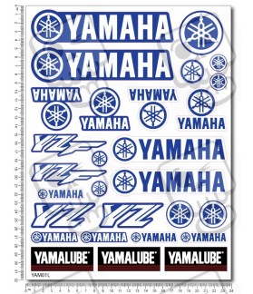 YAMAHA YZ YZF Large Decal set 24x32 cm Laminated motocross (Producto compatible)
