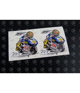 2 x 20 cm starting number Valentino Rossi 46 THE DOCTOR sticker Moto GP