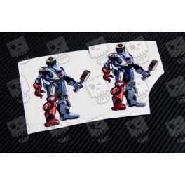 Jorge Lorenzo 99 robot Kool art decals stickers 2 pcs
