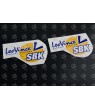 Leo Vince exhaust decals stickers 2 pcs 9 cm