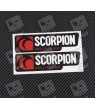 SCORPION exhaust decals stickers 2 pcs HEAT PROOF!