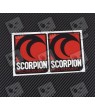 SCORPION exhaust decals stickers 2 pcs HEAT PROOF!