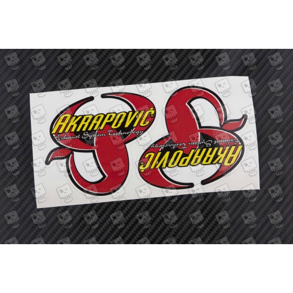 Akrapovic Exhaust Systems Decals/Stickers x2