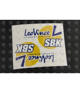 Leo Vince exhaust decals stickers 2 pcs HEAT PROOF! 