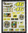 Valentino Rossi 46 The Doctor Large Decal set 24x32 cm Laminated