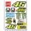 Adhesivo sticker VALENTINO ROSSI 46 THE DOCTOR SET 24x32 cm (Producto compatible)