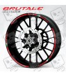 AGUSTA BRUTALE 3 Way Wheel decals rim stripes 12 pcs. stickers 750 800 910 