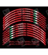 AGUSTA BRUTALE 3 Way Wheel decals rim stripes 12 pcs. stickers 750 800 910 