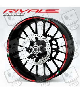 AGUSTA RIVALE 3 Way Wheel decals rim stripes 12 pcs. stickers 800 