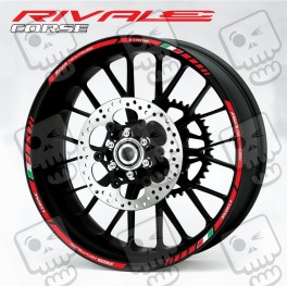 AGUSTA RIVALE 3 Way Wheel decals rim stripes 12 pcs. stickers 800 