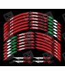 Aprilia RSV4 Wheel decals stickers rim stripes 12 pcs. RSV 4 Factory Laminated 
