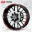 Aprilia Racing 3 Way Wheel decals rim stripes 12 pcs. Laminated full color RSV Tuono (Produit compatible)