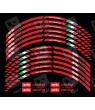 Aprilia Racing 3 Way Wheel decals rim stripes 12 pcs. Laminated full color RSV Tuono