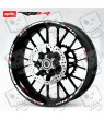 Aprilia RSV4 3 Way Wheel decals stickers rim stripes 12 pcs. RSV Factory Laminated full color
