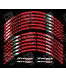 Aprilia Shiver 750 3 Way Wheel decals rim stripes 12 pcs. Laminated full color 