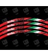 APRILIA Racing Italian flag Wheel decals rim stripes 16 pcs. Laminated full color