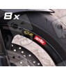 APRILIA OZ Racing small Wheel decals rim stripes 8 pcs. Laminated 